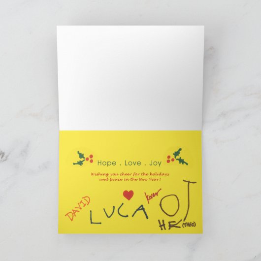 Weihnachtskarte 2005 feiertagskarte (Innenseite)