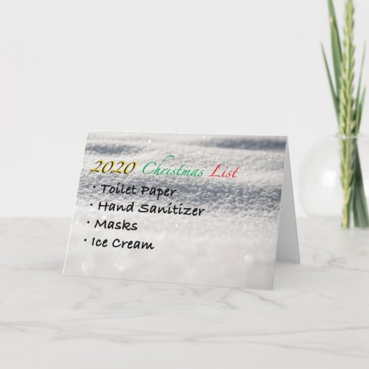 Weihnachtskarte 2020 feiertagskarte (Vorderseite)