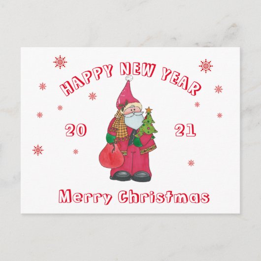 Weihnachtskarte 2021 ankündigungspostkarte (Vorderseite)