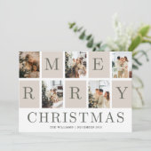 Weihnachtskarte 2023 Weihnachtsgrüße mit Foto Feiertagskarte (Stehend Vorderseite)