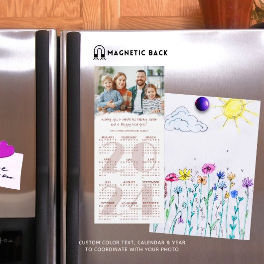 Weihnachtskarte 2024 Foto für Kalender Magnetkarte