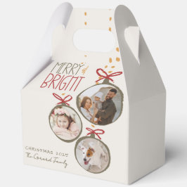 Weihnachtskarte 2025 für Fotos Vielen Dank Geschenkschachtel