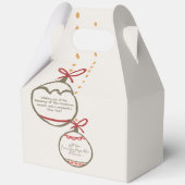 Weihnachtskarte 2025 für Fotos Vielen Dank Geschenkschachtel (Rückseite)