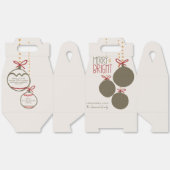 Weihnachtskarte 2025 für Fotos Vielen Dank Geschenkschachtel (Ungeklappt)