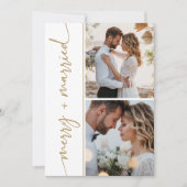 Weihnachtskarte 3 Foto Weihnachtskarte Gold Feiertagskarte (Vorderseite)