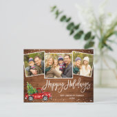 Weihnachtskarte 3 FOTO Weihnachtskarte Postkarte (Stehend Vorderseite)