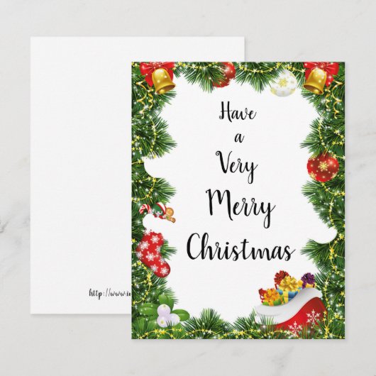 Weihnachtskarte 7 (Vorne/Hinten)