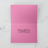 Weihnachtskarte 7 x 5" mit Herrn Bickles Dankeskarte (Innenseite)