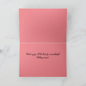 Weihnachtskarte 7 x 5" mit Herrn Bickles Karte (Innenseite)