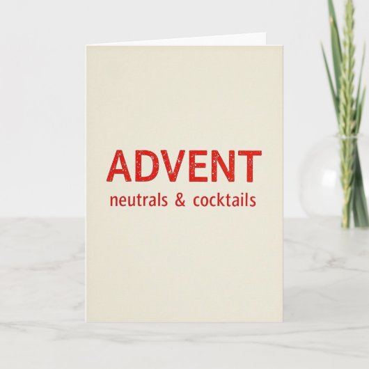 Weihnachtskarte Advent in Not Karte (Vorderseite)