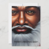 Weihnachtskarte Afrikanischer Weihnachtsmann Feiertagskarte (Vorderseite)