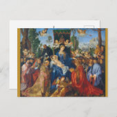 Weihnachtskarte Albrecht Durer 1506 Postkarte (Vorne/Hinten)