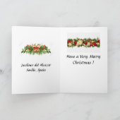 Weihnachtskarte - Alcazar, Sevilla, Spanien Karte (Innenseite)