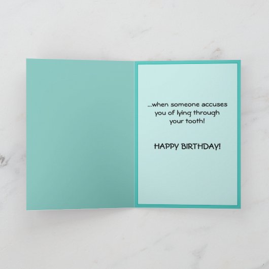 Weihnachtskarte: Alt werden Karte (Innenseite)