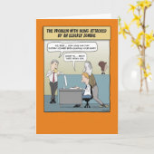 Weihnachtskarte: Ältere Zombie Karte (Gelbe Blume)