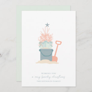 Weihnachtskarte am Meer Feiertagskarte