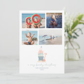 Weihnachtskarte am Meer - Flat Card (Stehend Vorderseite)