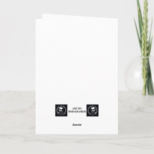 Weihnachtskarte am Meer Karte (Rückseite)