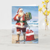 Weihnachtskarte am Meer Karte (Gelbe Blume)