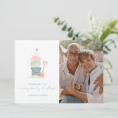 Weihnachtskarte am Meer mit Foto (Stehend Vorderseite)