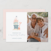 Weihnachtskarte am Meer mit Foto (Vorne/Hinten)