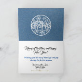 Weihnachtskarte am Strand Feiertagskarte (Innenseite)