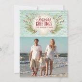 Weihnachtskarte an der Küste Einladung (Vorderseite)