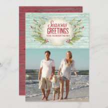 Weihnachtskarte an der Küste