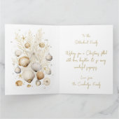 Weihnachtskarte an der Küste personalisierbar Dankeskarte (Innenseite)