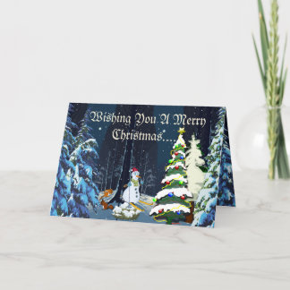 Weihnachtskarte Ankündigung