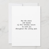 Weihnachtskarte Ankündigung (Rückseite)