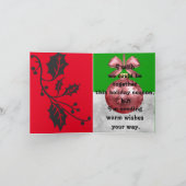 Weihnachtskarte Ankündigung (Innenseite)