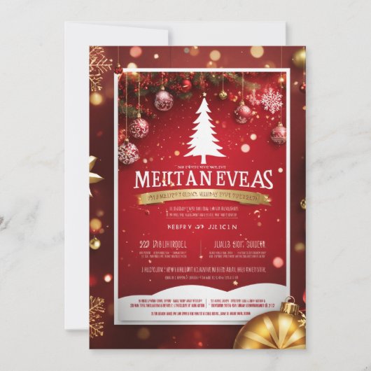 Weihnachtskarte Ankündigung (Vorderseite)