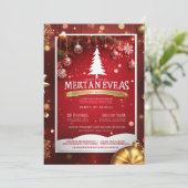 Weihnachtskarte Ankündigung (Stehend Vorderseite)