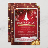 Weihnachtskarte Ankündigung (Vorne/Hinten)