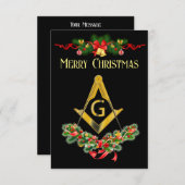 Weihnachtskarte Ankündigung (Vorne/Hinten)