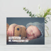 Weihnachtskarte Ankündigung (Stehend Vorderseite)