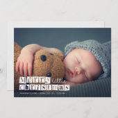 Weihnachtskarte Ankündigung (Vorne/Hinten)