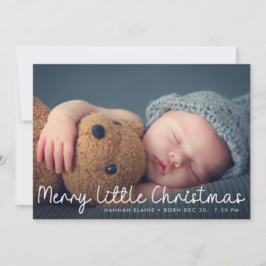 Weihnachtskarte Ankündigung (Vorderseite)