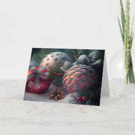 Weihnachtskarte anpassen - Weihnachtsblasen Feiertagskarte