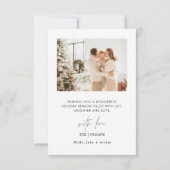 Weihnachtskarte | Arted Foto Holiday Card Dankeskarte (Rückseite)