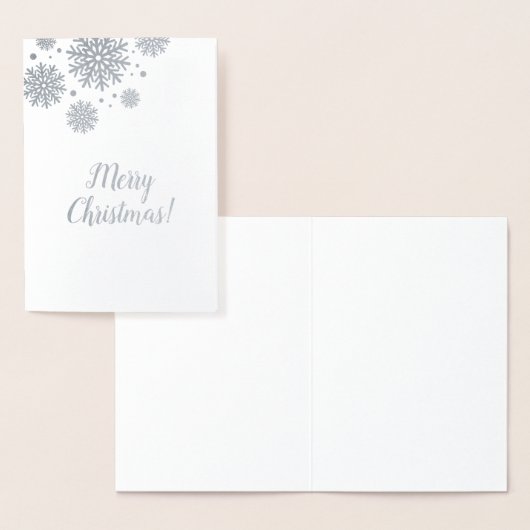 Weihnachtskarte auf Kraftpapier. Folienkarte (Anzeige)