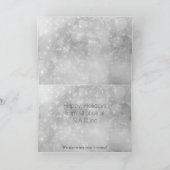 Weihnachtskarte auf Silber lila Feiertagskarte (Innenseite)