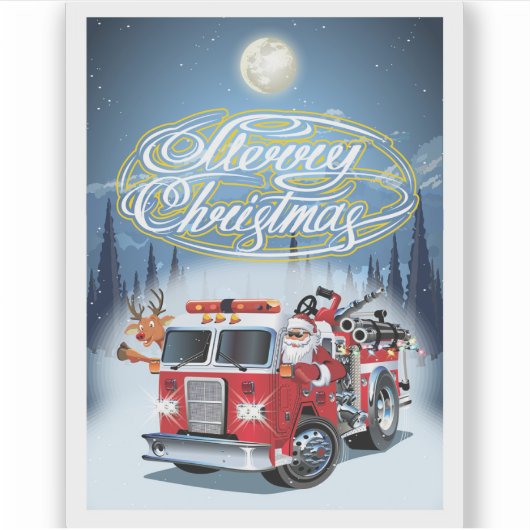 Weihnachtskarte Aufkleber (Vorderseite)