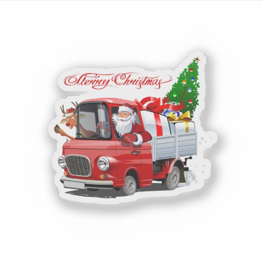 Weihnachtskarte Aufkleber (Vorderseite)