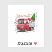 Weihnachtskarte Aufkleber (Blatt)