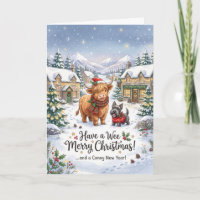 Weihnachtskarte aus dem schottischen Hochland