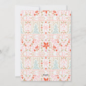 Weihnachtskarte aus feinem Foliage Rahmen Feiertagskarte (Rückseite)