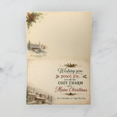 Weihnachtskarte aus Fryeburg, Maine Karte (Innenseite)