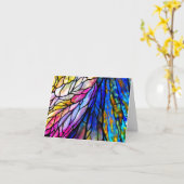 Weihnachtskarte aus Hartglas Karte (Gelbe Blume)